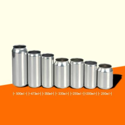 China Canas de alumínio leves em branco como as fotos personalizáveis, o design da lata de alumínio é simples e elegante à venda