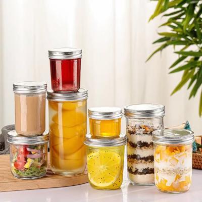 China Embalagem de vidro de alimentos personalizável 500 ml/capacidade de personalização para nozes com marca personalizada à venda