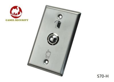 China Stainless Steel Door Exit Push Button Switches Panel Mount American ANSI Size for sale