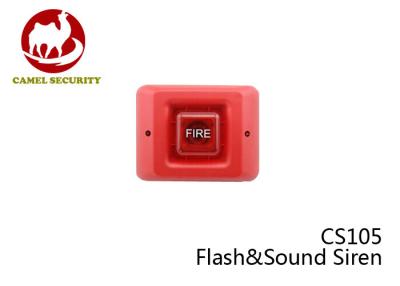 China Sirene exterior sem fio do alarme da segurança CS105 24 alarmes de incêndio do vermelho do VDC à venda