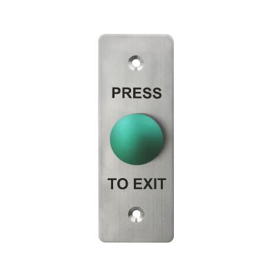 China Durable 304 Stainless Steel Exit Button , Flat Mushroom Switch Push Button For Access Control for sale