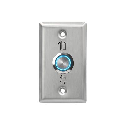 China Flush Mount Momentary Switch Door Exit Push Button For Access Control OEM Sign with LED Light for sale