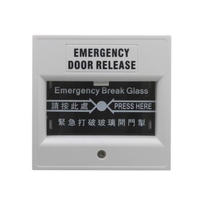 China Fireproof ABS Material Break Glass Call Point Emergency Door Release Button for sale