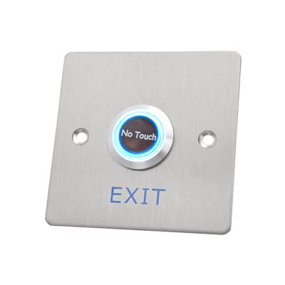 China Access Control Touchless Exit Button With 304 Stainless Steel Plate for sale