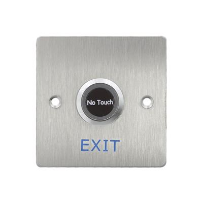 China Access Control Touchless Exit Button With 304 Stainless Steel Plate for sale