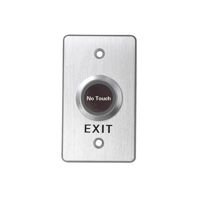 China Aluminum Alloy Faceplate Touchless Exit Button For Door Acess System 9 - 12V DC for sale
