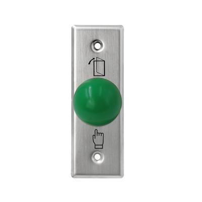 China Heavy Duty Green Dome Exit Button , Square Size 3 * 3 Mushroom Push Button Switch for sale