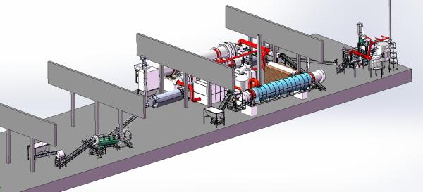 Quality 5tons / Day Physical Activation Coconut Shell Activated Carbon Machinery for sale