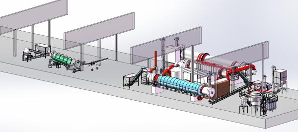 Quality 5tons / Day Physical Activation Coconut Shell Activated Carbon Machinery for sale