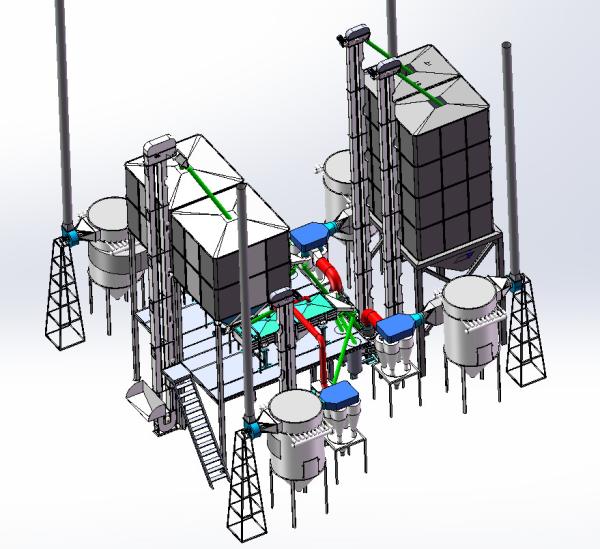 Quality Professional Activated Carbon Plant Machinery PLC Control Reliable Performance for sale