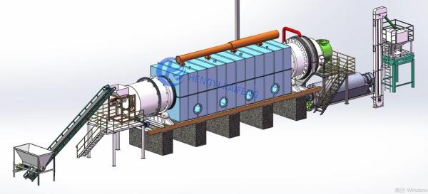 Quality Dependable Ignition Horizontal Carbonization Furnace For Charcoal Semi Auto for sale