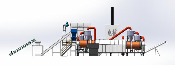 Quality Efficient Carbonization Kiln With Cyclone Dust Collector For Pollution Free for sale