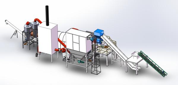Quality Efficient Carbonization Kiln With Cyclone Dust Collector For Pollution Free for sale