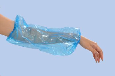 China Disposable Colorful Plastic PE/LDPE Arm Sleeve Protection For Food Industry for sale