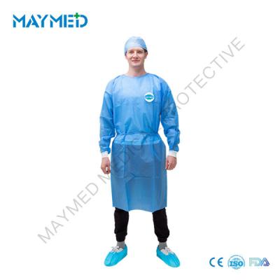 China Medical Use AAMI Level 2 SMS Nonwoven Isolation Gowns for sale