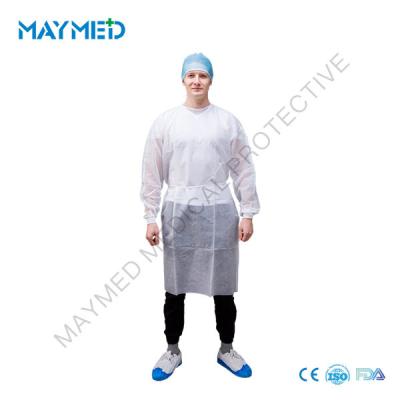 China Long Sleeve Protective PP Nonwoven Disposable Isolation Gowns for sale