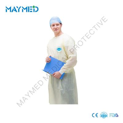 China Knitted Cuffs PP Medical Disposable Isolation Gowns for sale