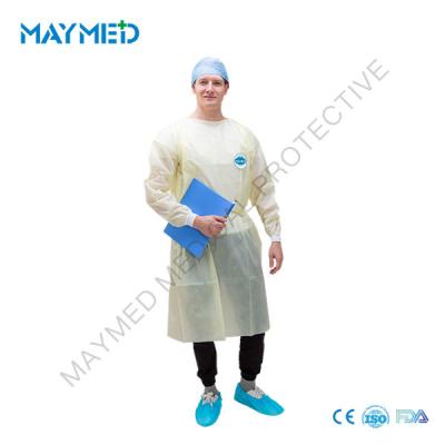 China PP Polypropylene Nonwoven Disposable Isolation Gowns for sale