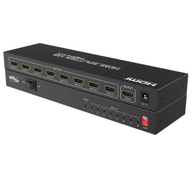 China Downscales 4K to 1080P 8 Ports HDMI splitter 4K 60Hz 1080P 60Hz 18G HDR HDMI 2.0 HDCP 2.3 for sale