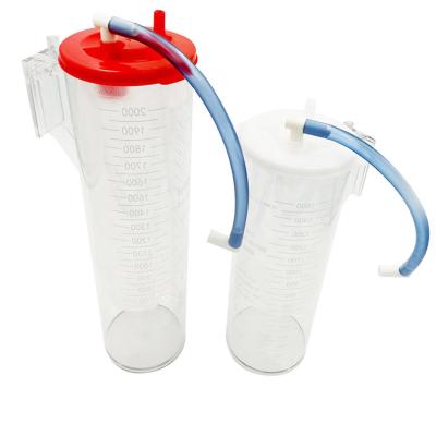 China 1000ml - 3000ml Medical Use Suction Canister / Suction Liner Bag Set System for sale