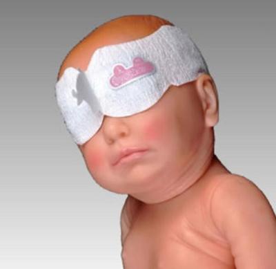 中国 38cmの通気性の新生児の遮光眼鏡のPhototherapyの目マスクの紫外線保護 販売のため