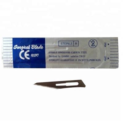 China Disposable Medical Surgical Carbon Stainless Steel Scalpel Blade for sale