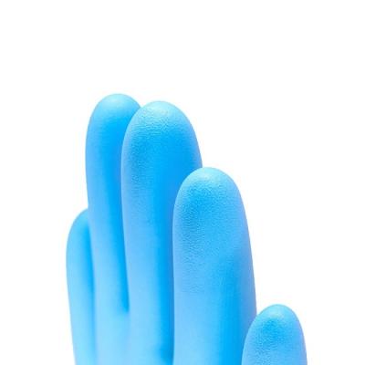 China Blue Medical Surgical Nitrile Disposable Exam Gloves For Clinic Hospital for sale