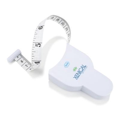 China Double Sided White Retractable Body Tape Measure With Custom Logo for sale