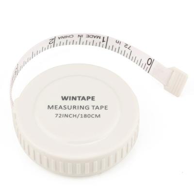 China Wintape Quality 79inch 2Meters Mini Compact Soft Auto Lock Gift Retractable Cloth Knitting Craft Weight Loss Measurement for sale
