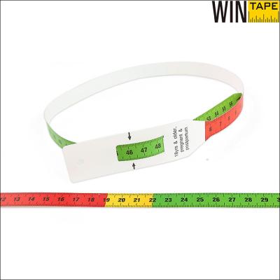 China 56cm Colorful Mid Upper Arm Circumference Tape For Newborn Infant Head Measuring for sale