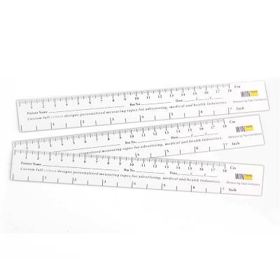 China el 18cm cinta métrica del papel de 7 pulgadas, regla herido de papel para la medida de la herida de los dolores de la presión en venta