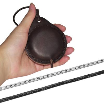 China PU Leather Appearance Clothing Measuring Tape Handy Size For Handicraft for sale