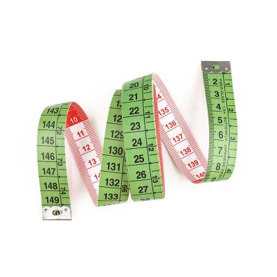 China 150cm Fiberglass PVC Tape Measure Colorful Anti Stretch Soft For Sewing for sale