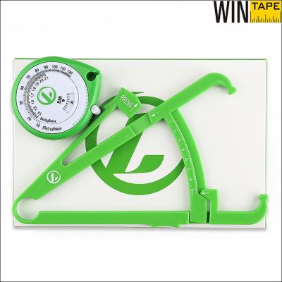 China ABS Plastic Body Fat Percentage Calculator Caliper With Dual Sided 150cm Scale for sale