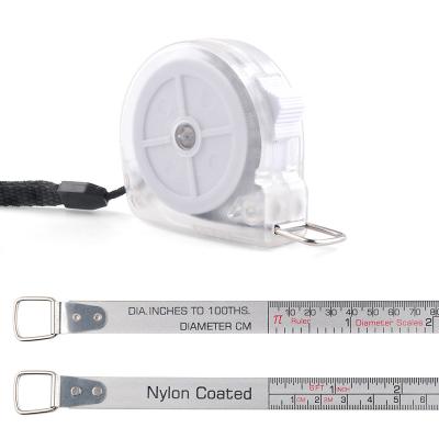 China 100 TH 2 Meter Diameter Tape Measure ,  Imperial Metric Pipe Circumference Tape for sale