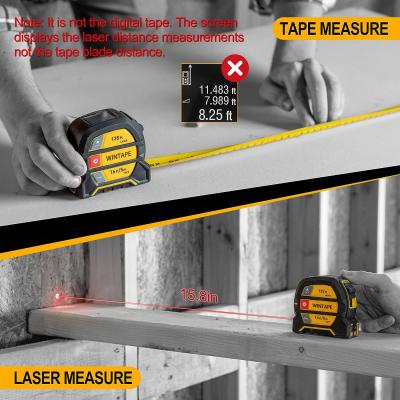 China cinta métrica de Home Depot Digital de la cinta del laser del 131ft Digitaces con cinta métrica regular lateral del laser Autolock en venta