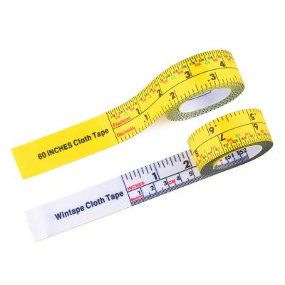 China 60 Inch Portable Cloth Tape Measure Fractions Decimals Scales In Metric Imperial Measurement System for sale