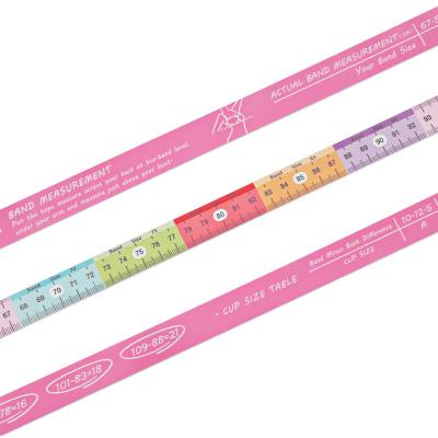 중국 Wintape Metric Bust Size Tape Measure For Woman Helpful Measuring Tool For Buying New Bra 150cm Flexible Measuring Tape 판매용