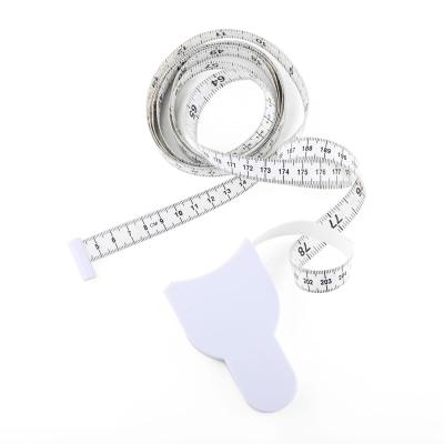 China 80 Inches White Flexible Girth Or Circumference Self Measuring Tape For Body Personalized With Logo à venda