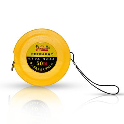China Wintape 50m 165ft Surveyor Metal Measuring Tape With Ergonomically Rewinding Handle For Construction for sale