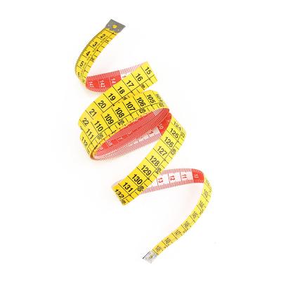 China Soft Flat Sewing Tailor Tape Measure 150 Centimeters Portable Body Height Metric Scale For Waist Circumference Te koop