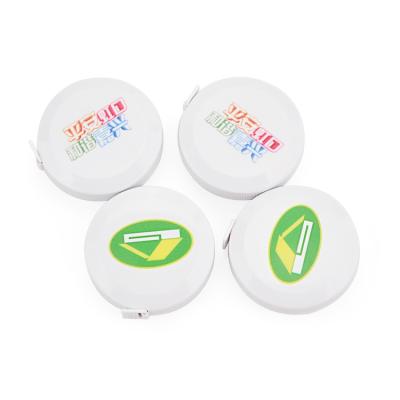 China Wintape Push Button Soft Retractable Pocket White Tape Measure Double-Sided Professional Tailor'S Measuring Tape for sale