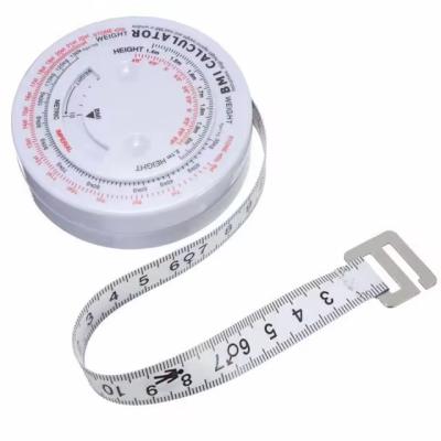 China Wintape Promotion Round BMI Calculator With Measure Tape For Who Trying To Lose Weight Keep Track for sale