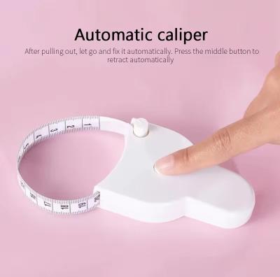 China 150cm/60 Inch Self-Tightening Body Measuring Ruler For A Fitness Program Metric Sewing Flexible Body Tape Measure Ruler en venta