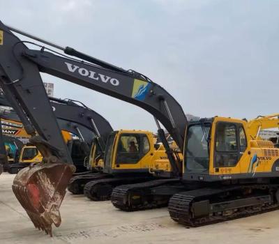 China 9.5m comprimento Volvo Excavator usado 1.2m3 baldes escavadoras de segunda mão à venda