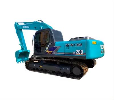China Blue Second Hand Kobelco Excavators Sk200 2015 Used Digger for sale