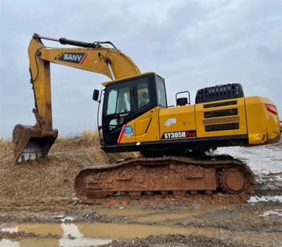 China Excavadora grande de segunda mano de 30 toneladas SY305 Excavadora usada en venta