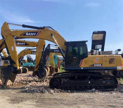 China 5.7M Boom Longitude Excavator grande Excavator segunda mão SY365 à venda