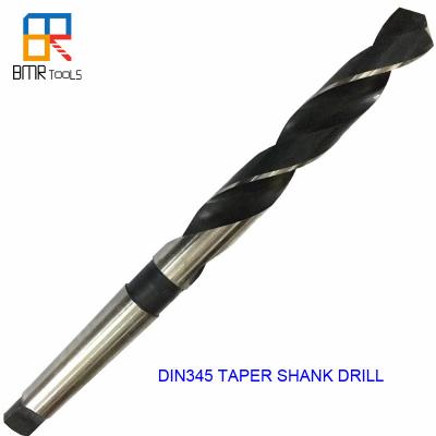 China Roll Forged DIN345 HSS Morse Taper Shank Drill Bit For Metal Drilling for sale