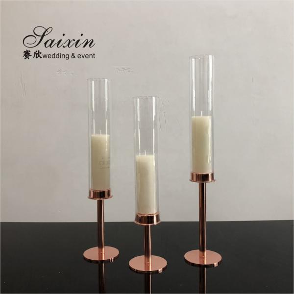 Quality Black Metal Taper Candle Holders Candlesticks Candelabra 3 Pcs Set 54cm for sale